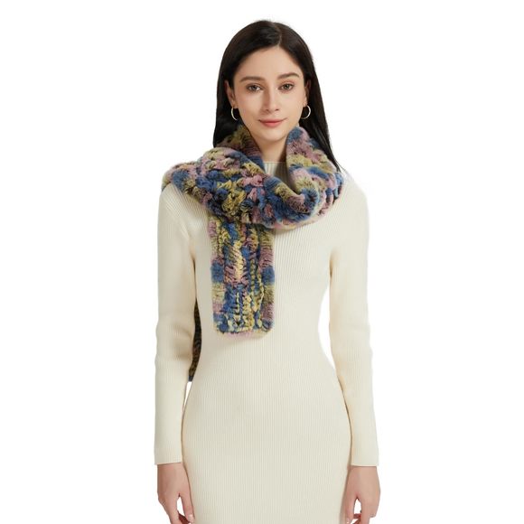 sachin and babi light blue dress Burgundy Wool Knit dress with Scarf | LUCE main image 0